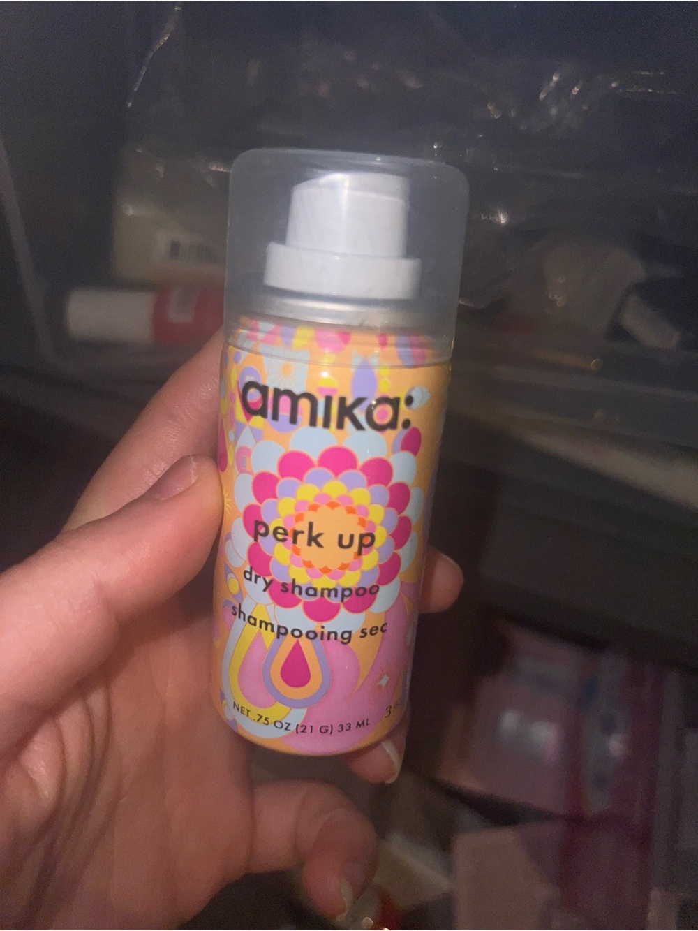 Amika Perk Up Dry Shampoo Spray Travel Size 0.75 oz